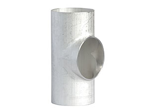 Rvs gelaste T-stuk 1.4307 uitgehalst