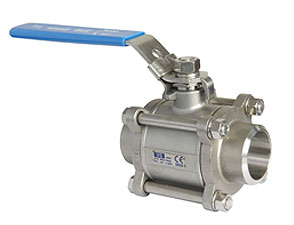 Rvs 316 kogelkraan 3 dlg las/las PN40