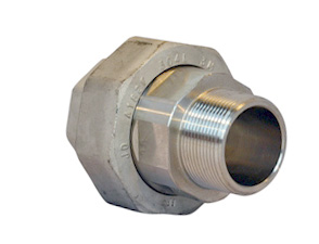RVS 316L 3 delige koppeling BI/BU con NPT 3000#